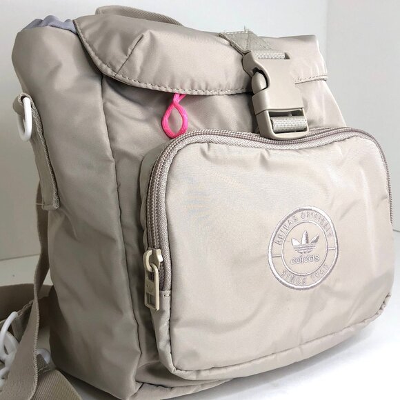 Adidas Originals Micro 3 Mini Backpack in Wonder Beige - Picture 2 of 14